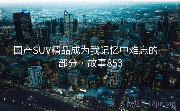 国产SUV精品成为我记忆中难忘的一部分 · 故事853  第2张
