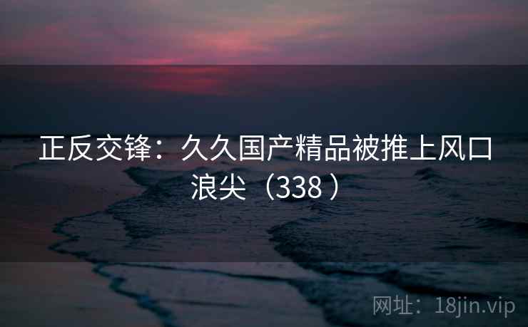 正反交锋：久久国产精品被推上风口浪尖（338 ）  第2张