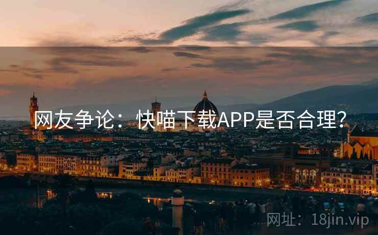 网友争论：快喵下载APP是否合理？