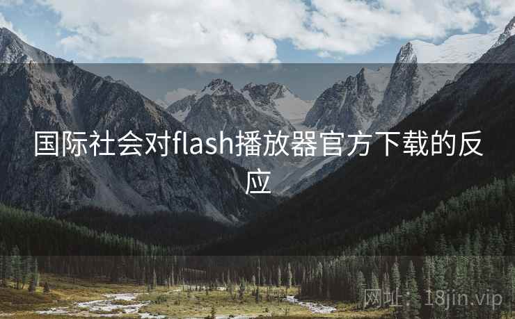 国际社会对flash播放器官方下载的反应